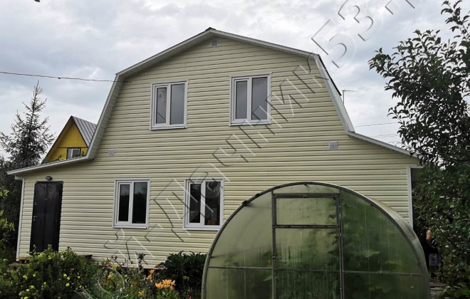 3 Каркасно-щитовая пристройка 10×4, 68 м², Московская область, Чеховский район, деревня Волосово, СНТ «Дубки» (8)